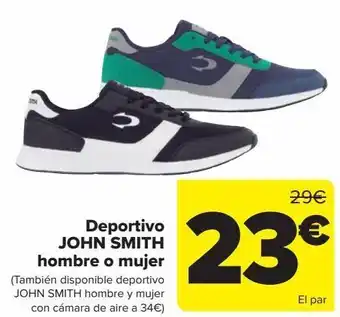 Carrefour Deportivo john smith hombre o mujer oferta