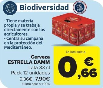 Carrefour Cerveza estrella damm oferta