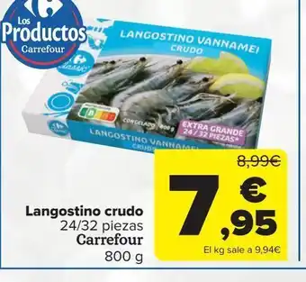 Carrefour Langostino crudo carrefour oferta