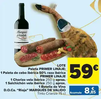 Carrefour Lote paleta primer linaje oferta