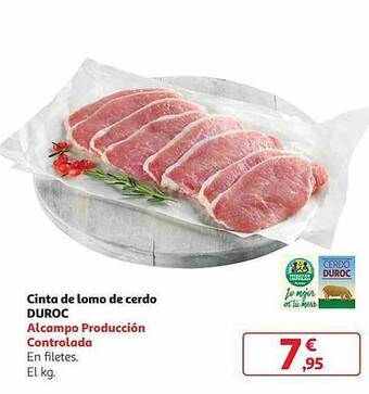 Alcampo Cinta de lomo de cerdo duroc oferta