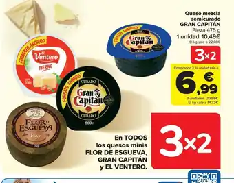 Carrefour Queso mezcla semicurado gran capitán oferta