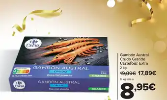 Carrefour Gambón austral crudo grande carrefour extra oferta
