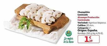 Alcampo Champiñon laminado oferta