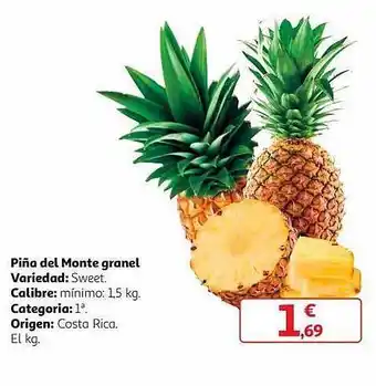 Alcampo Piña del monte granel oferta