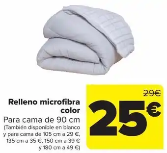 Carrefour Relleno microfibra color oferta