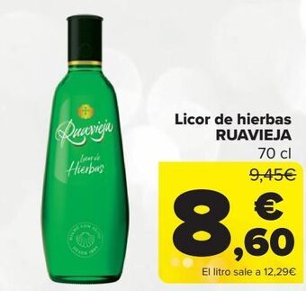 Carrefour Licor de hierbas ruavieja oferta