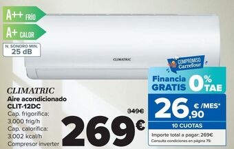 Carrefour Climatric aire acondicionado clit-12dc oferta