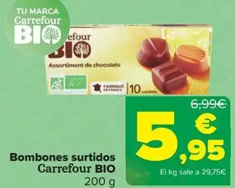 Carrefour Bombones surtidos carrefour bio oferta