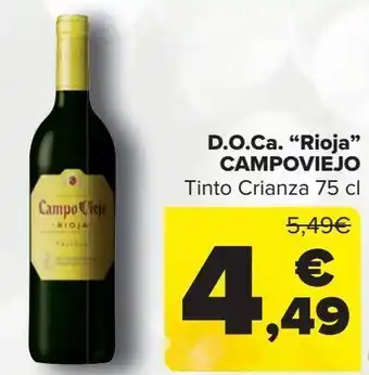 Carrefour D.o.ca. ''rioja'' campoviejo oferta