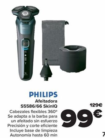 Carrefour Philips afeitadora s5586/66 skiniq oferta