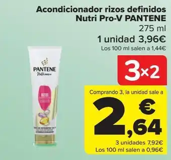 Carrefour Acondicionador rizos definidos nutri pro-v pantene oferta