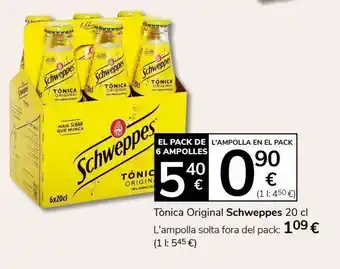 Consum Tónica schweppes oferta