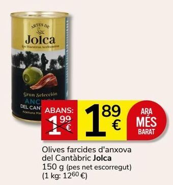 Consum Aceitunas rellenas de anchoa jolca oferta