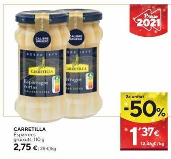 Caprabo Espárragos carretilla oferta
