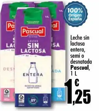Unide Market Leche sin lactosa entera o semi o desnatada pascual oferta