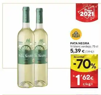 Caprabo Vino verdejo pata negra oferta
