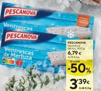 Caprabo Ventresca de merluza pescanova oferta