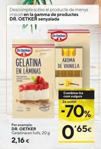 Caprabo Gelatina dr oetker oferta