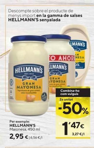Caprabo Mayonesa hellmann's oferta