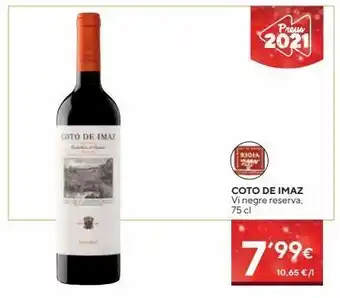 Caprabo Vino reserva coto de imaz oferta