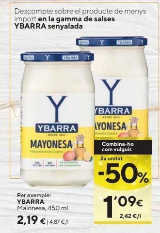 Caprabo Mayonesa ybarra oferta