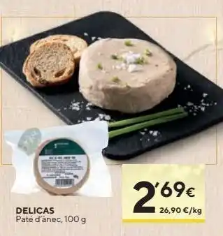 Caprabo Paté de pato delicass oferta