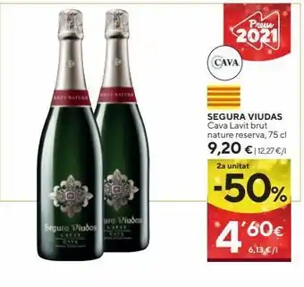 Caprabo Cava brut nature segura viudas oferta