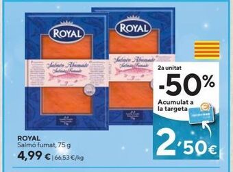 Caprabo Salmón ahumado royal oferta