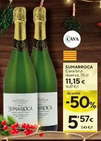 Caprabo Cava brut reserva sumarroca oferta