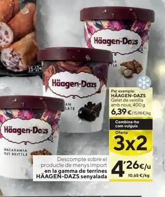 Caprabo Tarrina de helado häagen-dazs oferta