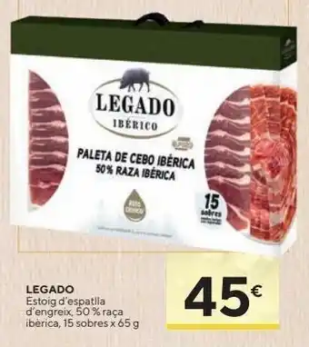 Caprabo Paleta ibérica legado oferta