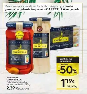 Caprabo Pimientos del piquillo carretilla oferta