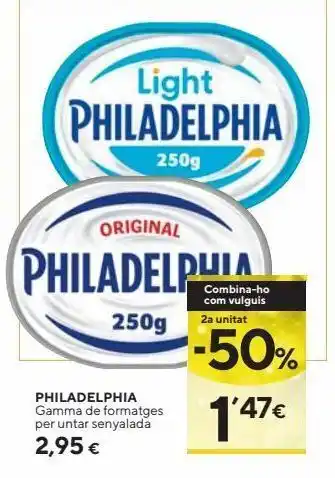 Caprabo Queso philadelphia oferta