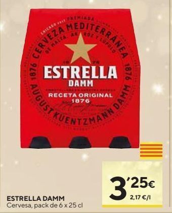 Caprabo Cerveza estrella damm oferta