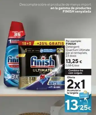 Caprabo Detergente lavavajillas finish oferta