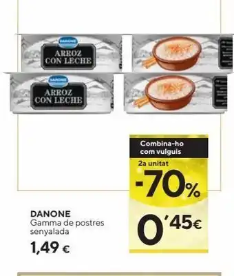 Caprabo Postres danone oferta