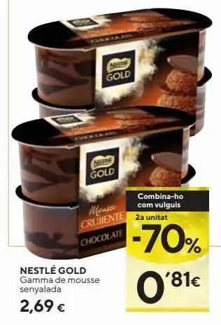 Caprabo Mousse nestlé oferta