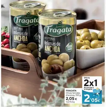 Caprabo Aceitunas rellenas de anchoa fragata oferta