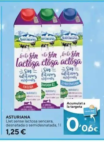 Caprabo Leche sin lactosa asturiana oferta