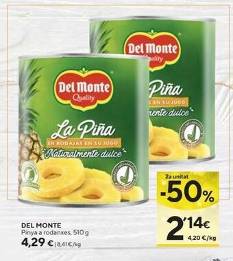 Caprabo Piña del monte oferta