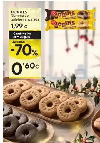 Caprabo Galletas rellenas donuts oferta
