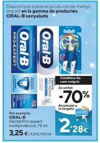 Caprabo Dentífrico oral b oferta