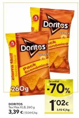 Caprabo Snacks doritos oferta