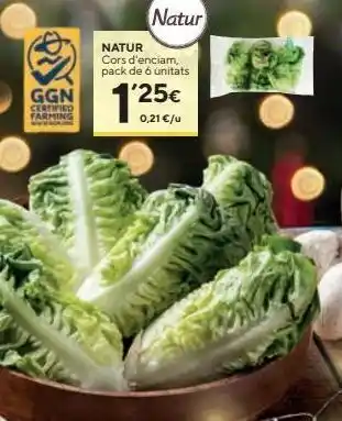Caprabo Corazón de lechuga eroski natur oferta