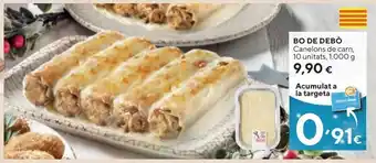 Caprabo Canelones de carne bo de debò oferta