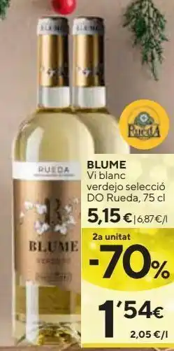Caprabo Vino verdejo blume oferta
