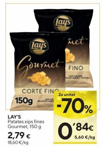 Caprabo Patatas chips lay's oferta