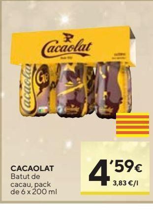 Caprabo Batido de chocolate cacaolat oferta