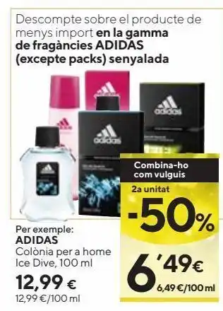 Caprabo Colonia hombre adidas oferta